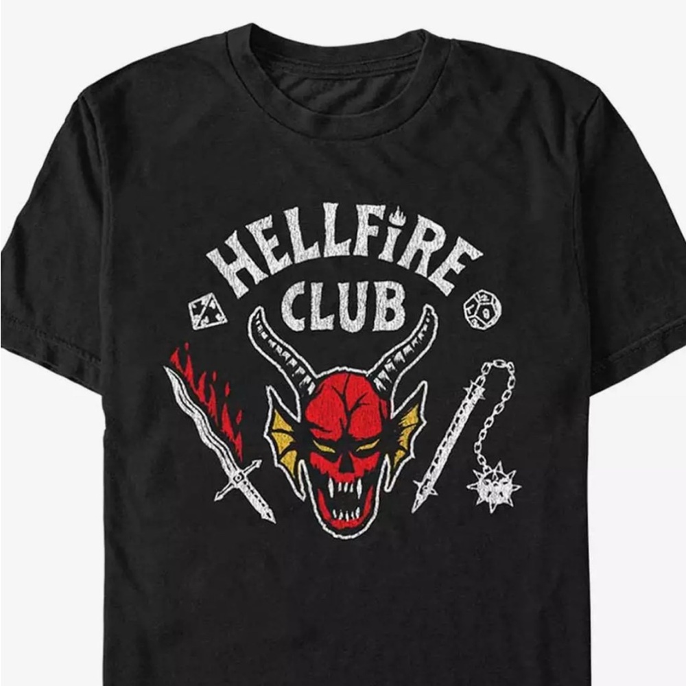 Hot Topic Black Hellfire Club Tee